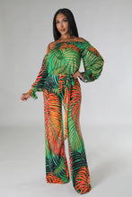 Load image into Gallery viewer, Tropical vibes jumpsuit.
