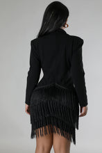 Load image into Gallery viewer, The Lit Elegance Fringe Dress.
