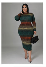 Load image into Gallery viewer, Emerald Elegance Maxi Plus Size Dress.
