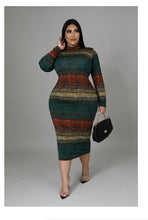 Load image into Gallery viewer, Emerald Elegance Maxi Plus Size Dress.
