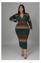 Load image into Gallery viewer, Emerald Elegance Maxi Plus Size Dress.
